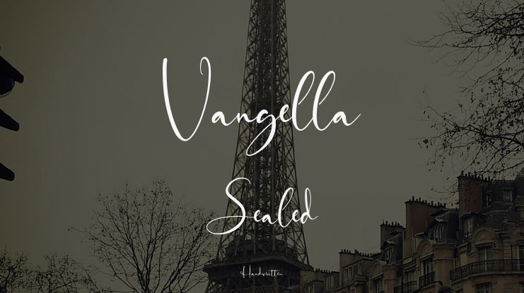 Vangella Sealed Font