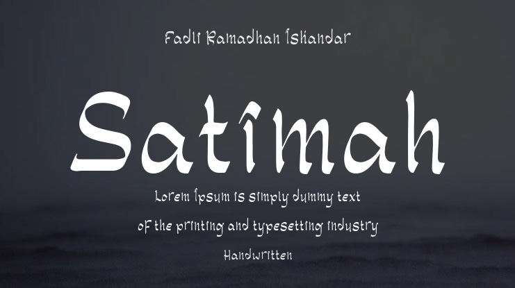 Satimah Font