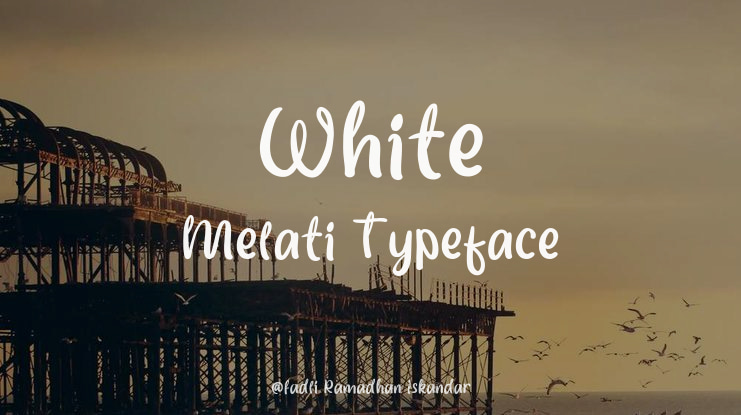 White Melati Font
