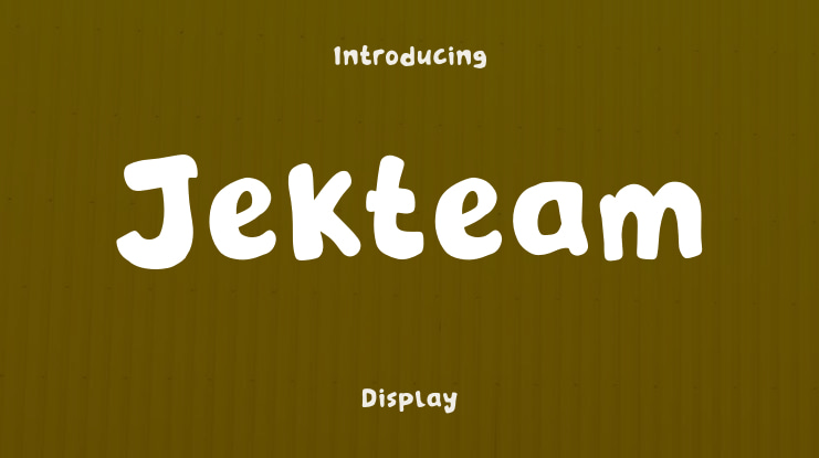Jekteam Font