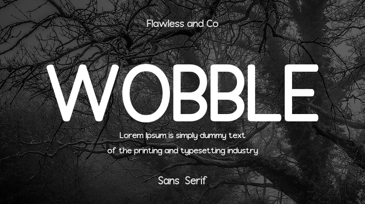WOBBLE Font