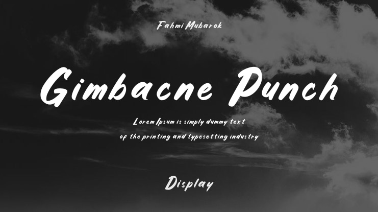Gimbacne Punch Font