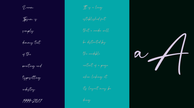 Signatura Onellander Font