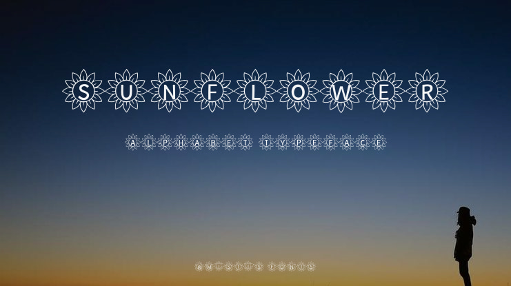 Sunflower Alphabet Font Family