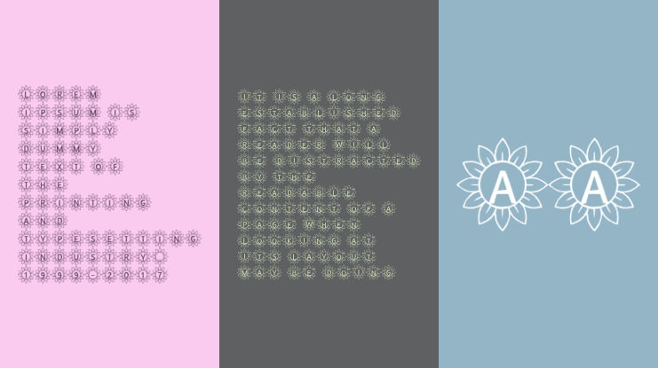 Sunflower Alphabet Font Family