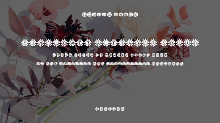 Sunflower Alphabet Solid Font Family