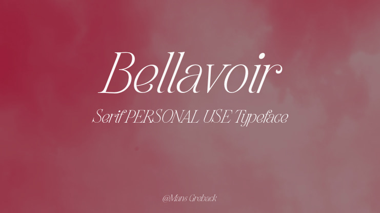 Bellavoir Serif PERSONAL USE Font