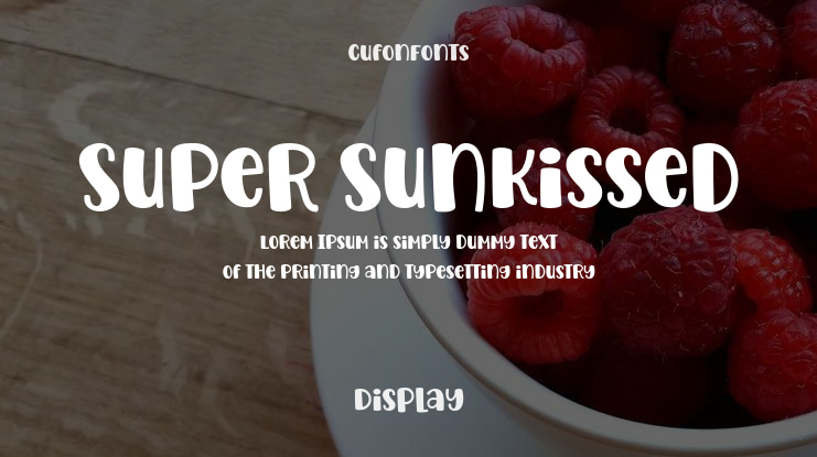 Super Sunkissed Font