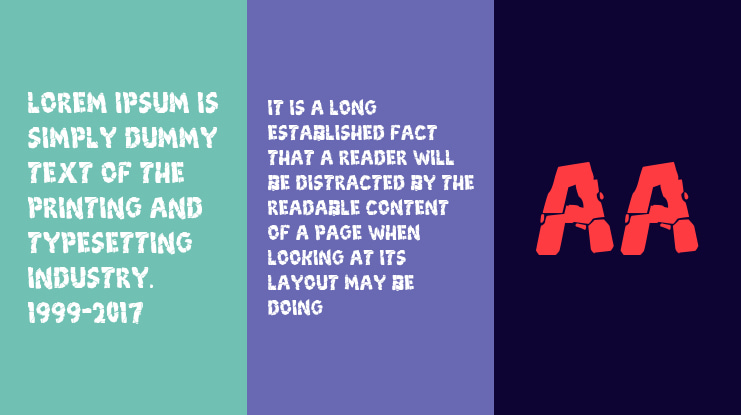 Breakdown PG Font Family