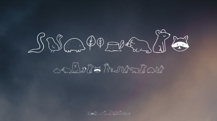 Nocturnal Animal Font