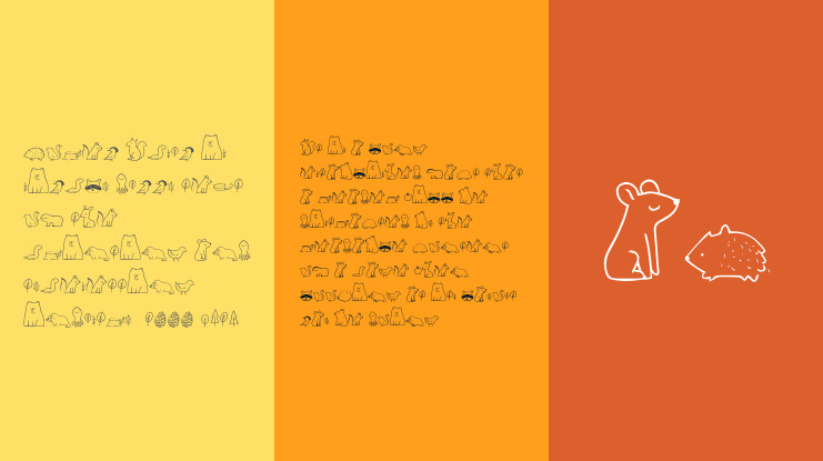 Nocturnal Animal Font