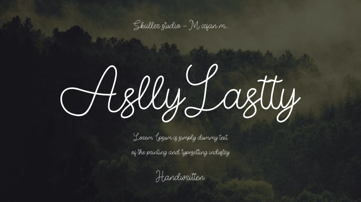 AsllyLastty Font