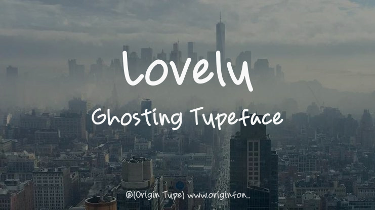 Lovely Ghosting Font