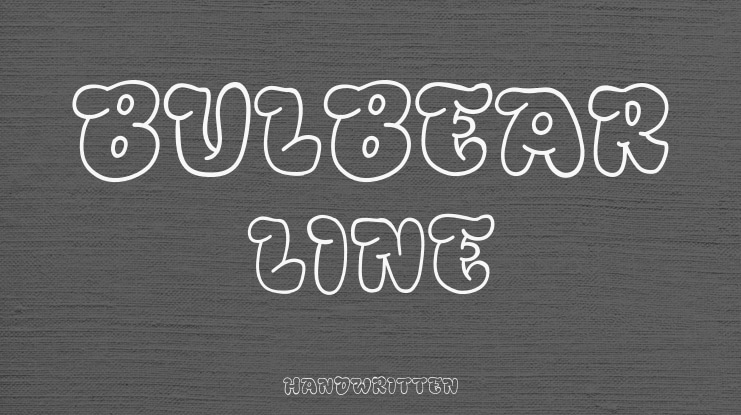 Bulbear Line Font Family