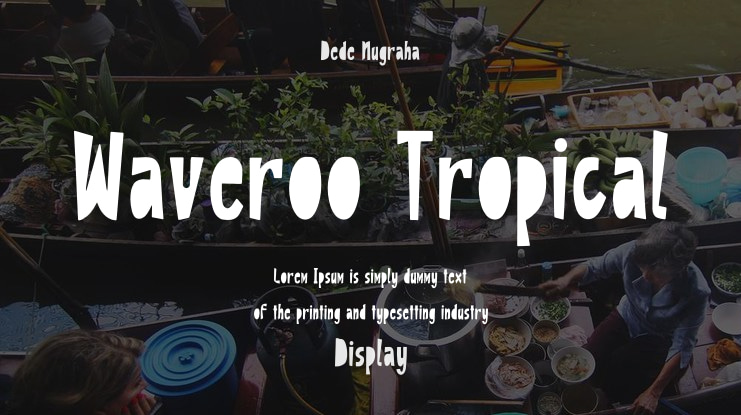 Waveroo Tropical Font