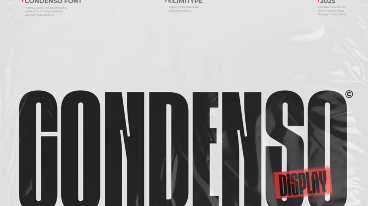 Condenso Condensed Font