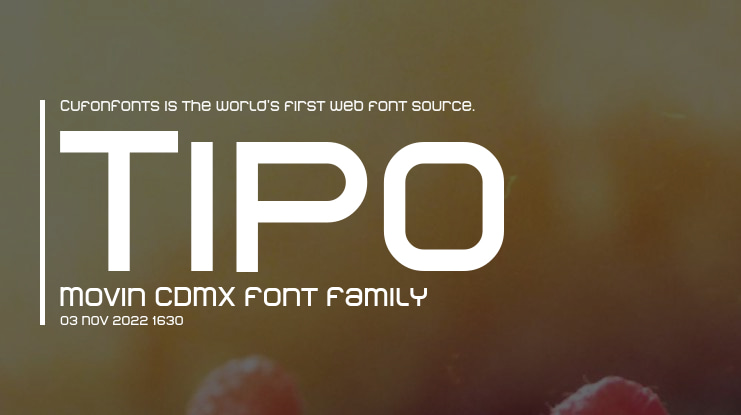 Tipo Movin CDMX Font