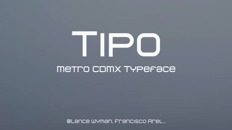 Tipo Metro CDMX Font