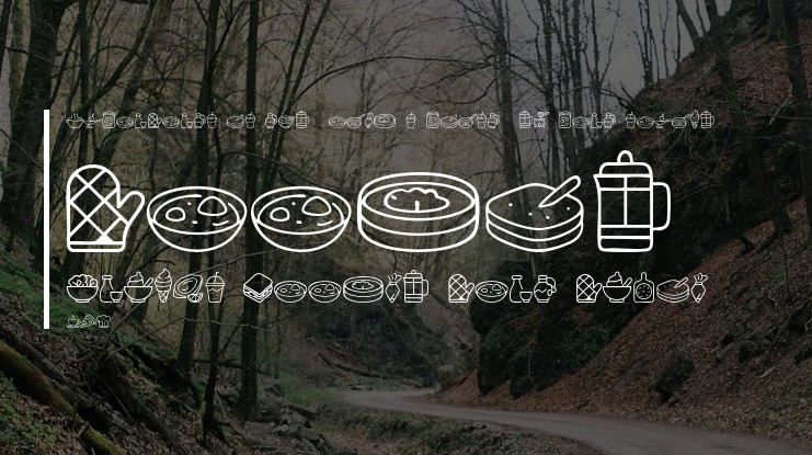 Foodie Snacks Doodle Font