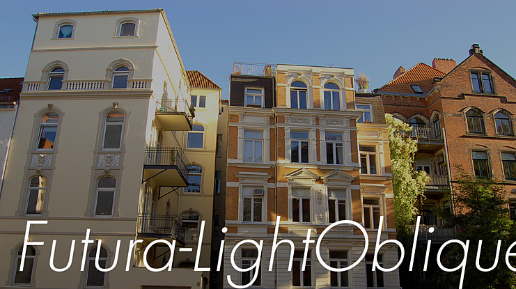 Futura-LightOblique Font