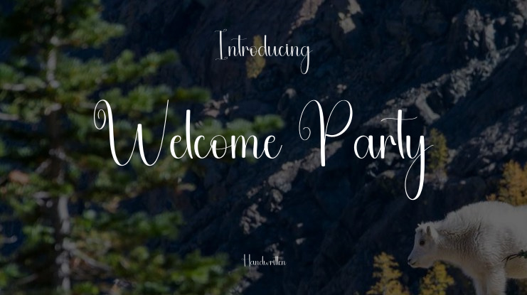 Welcome Party Font
