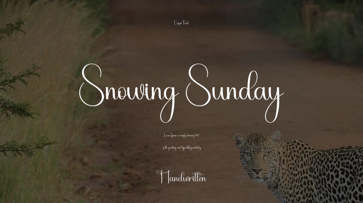 Snowing Sunday Font