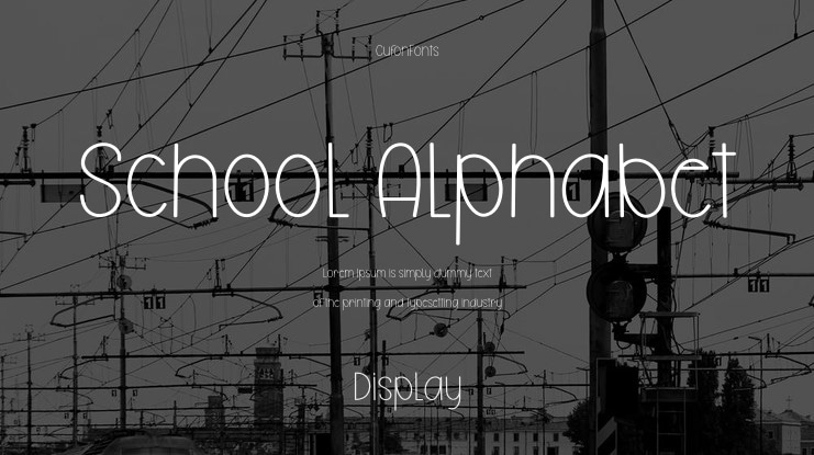 School Alphabet Font