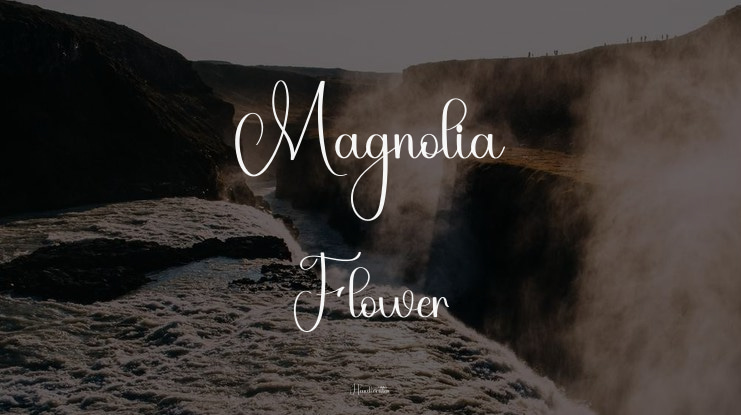 Magnolia Flower Font