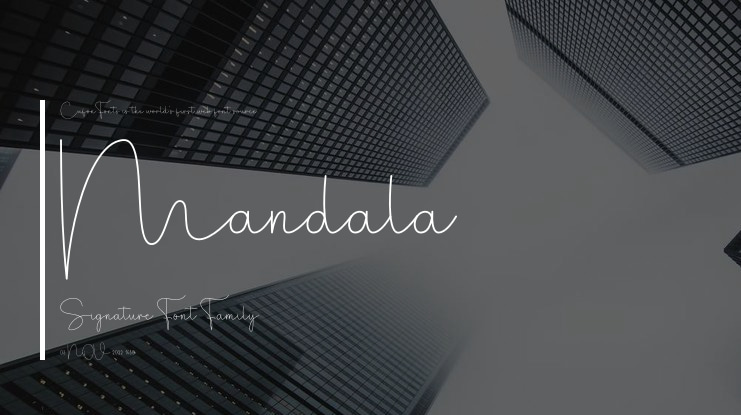 Mandala Signature Font