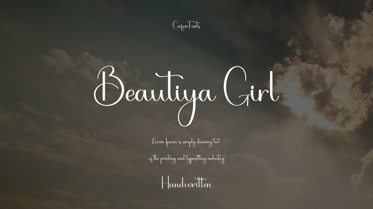 Beautiya Girl Font