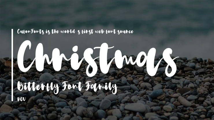 Christmas Bitterfly Font