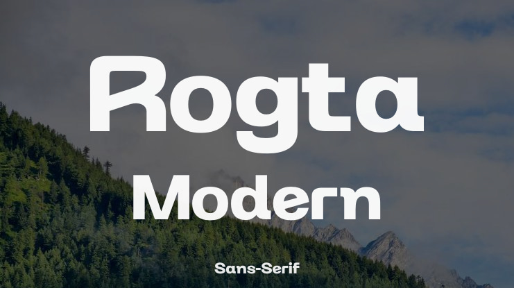 Rogta Modern Font