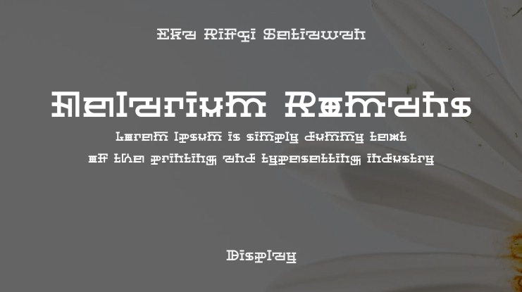 Felarium Romans Font