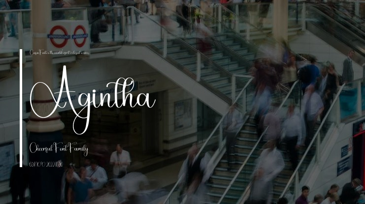 Agintha Cheerful Font