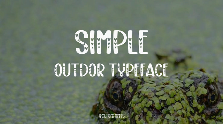 Simple Outdor Font