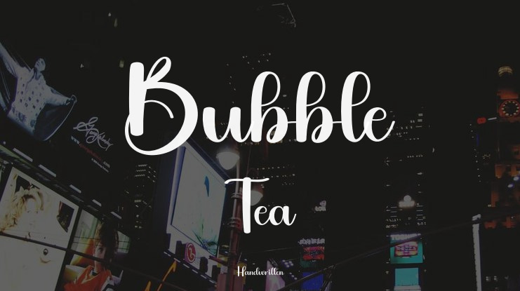 Bubble Tea Font