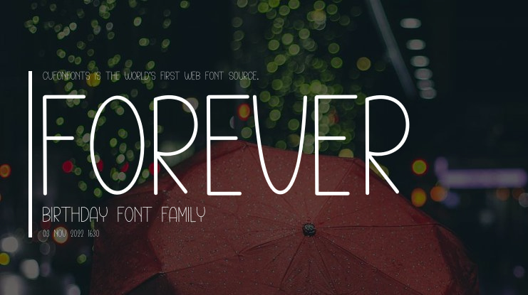 Forever Birthday Font