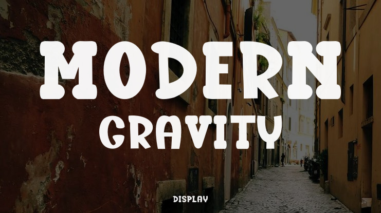 Modern Gravity Font