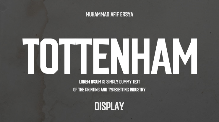 Tottenham Font Family
