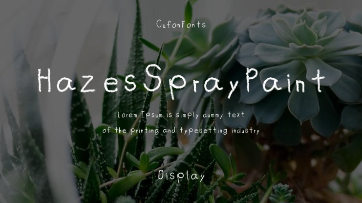 HazesSprayPaint Font
