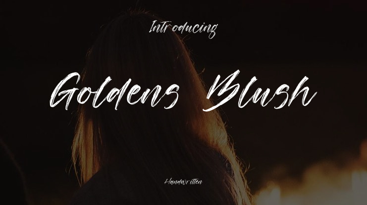 Goldens Blush Font