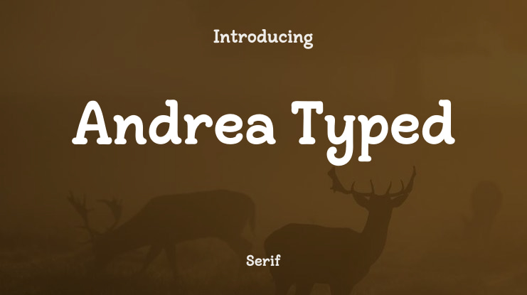 Andrea Typed Font Family