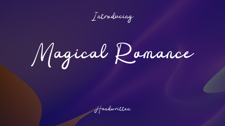 Magical Romance Font