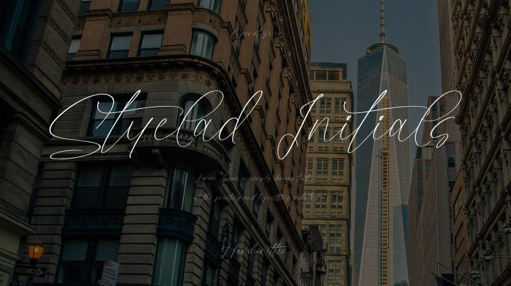 Styelad Initials Font Family
