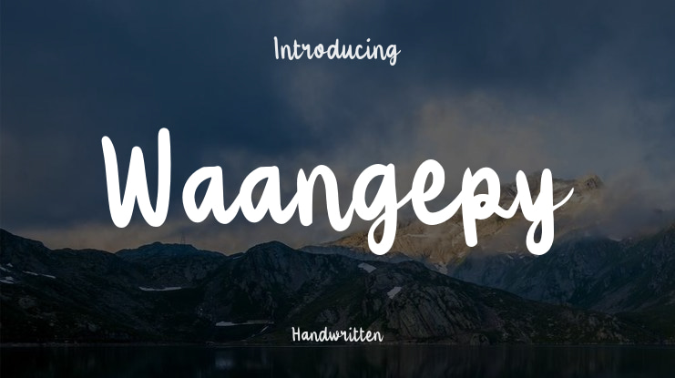 Waangepy Font