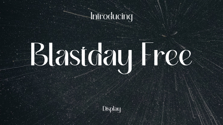 Blastday Free Font