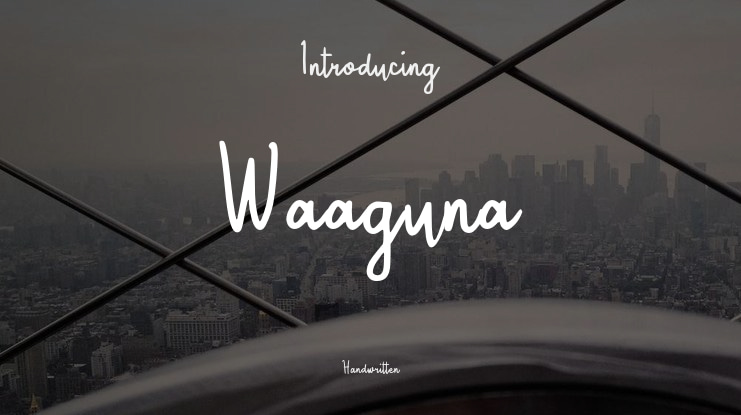 Waaguna Font