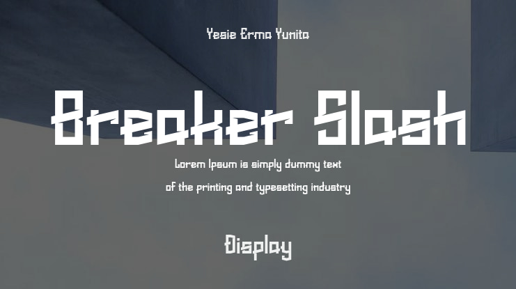 Breaker Slash Font