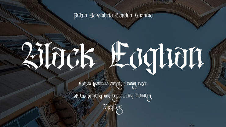 Black Eoghan Font Family