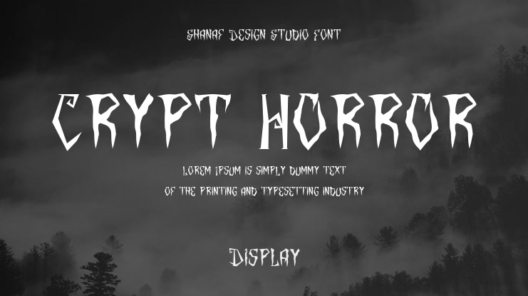 Crypt Horror Font